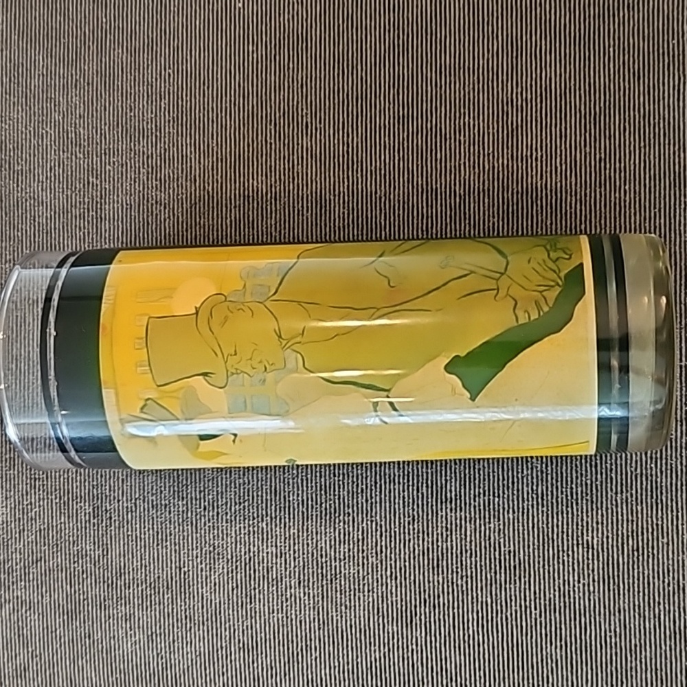 Vintage Mid century Toulouse Lautrec tall glasses - Picture 7 of 7